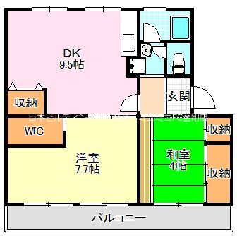 ＵＲ金剛団地　133号棟 間取り図