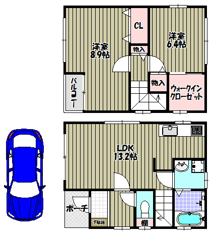 フジパレス戸建賃貸池田下町   間取り図