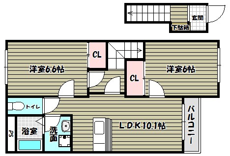 コンフォルト三日市 間取り図