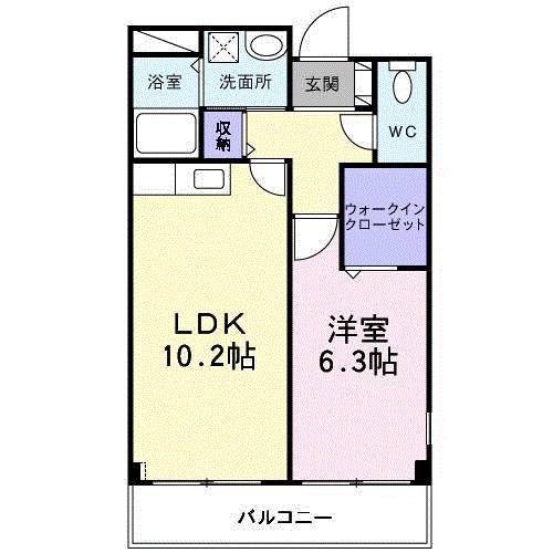 メルベーユフジワラⅡ 間取り図