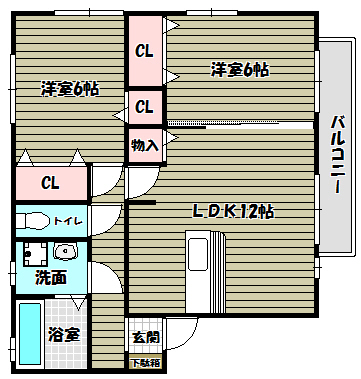 リビングタウン狭山池公園A棟 間取り図