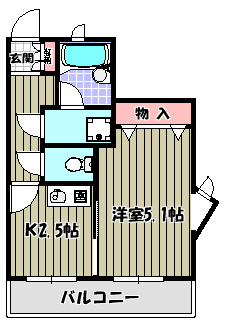 ヴィラナカヤマ 間取り図