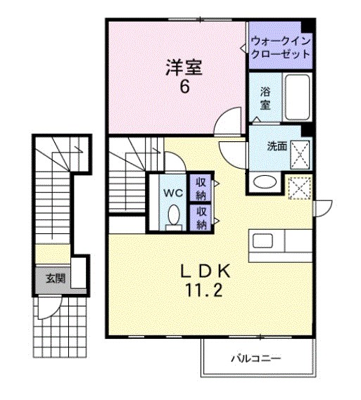 メゾンカルムⅠ 間取り図
