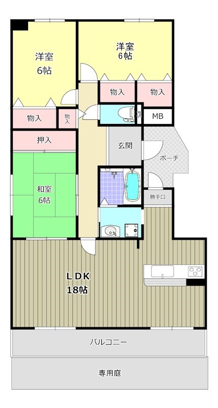 リベラス21　7棟 間取り図