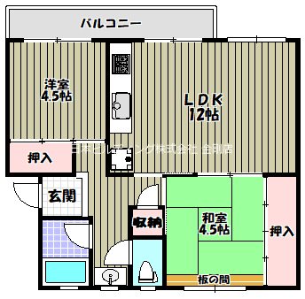 金剛第三住宅　223棟 間取り図