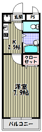 ルーチェⅠ番館 間取り図