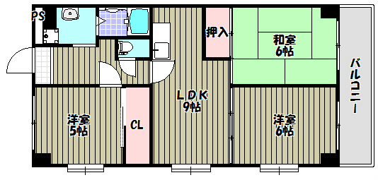 702泉ヶ丘 間取り図