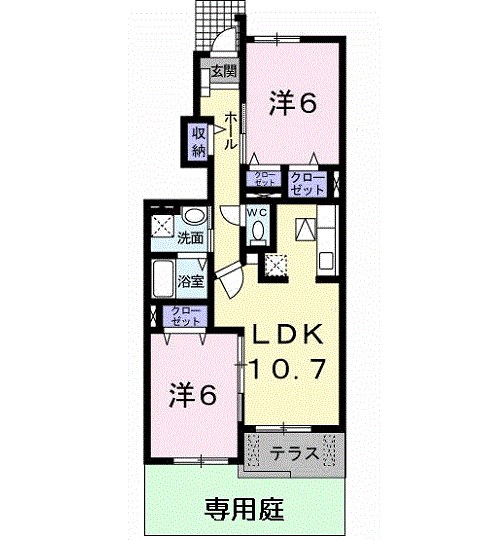 プラシード　アロッジオ 間取り図