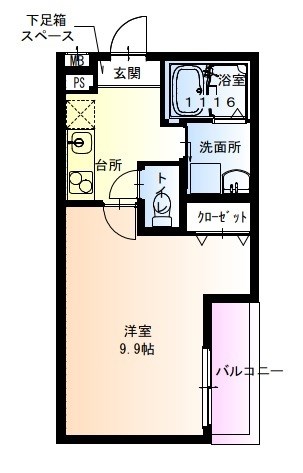 フジパレス北野田Ⅴ 間取り図