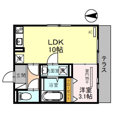 アクシス北野田 間取り図