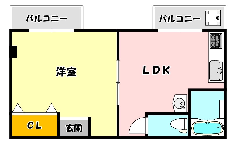 マンションシャトロー 間取り図