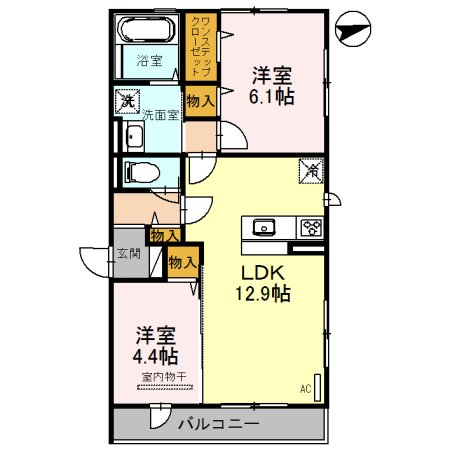 イーグル土師  間取り図
