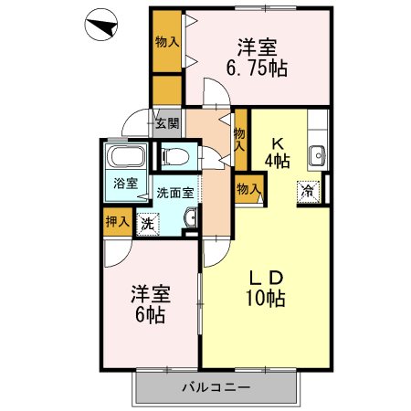 エセルディハイツ　A棟 間取り図
