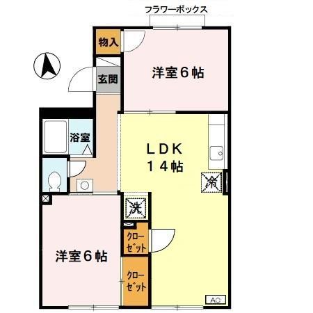 トリバン深井 間取り図