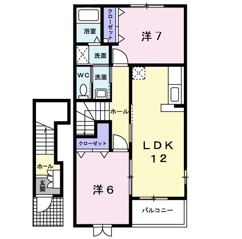 ファシネイション春日Ⅱ 間取り図