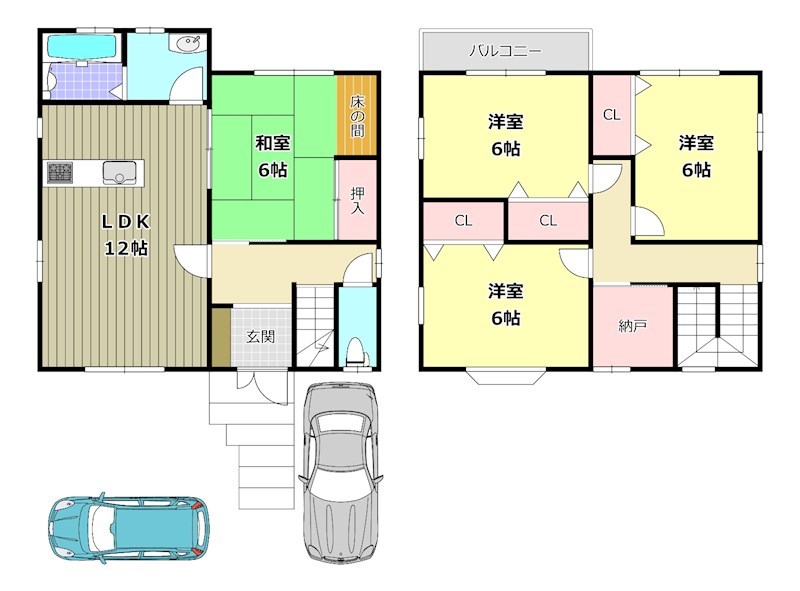 梅の里戸建 間取り図