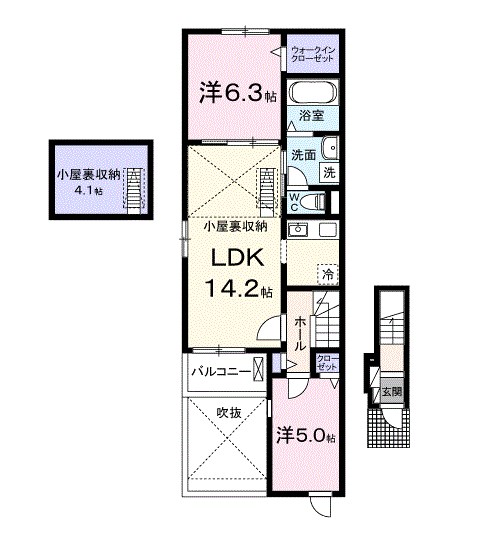 ハイ　ランドⅢ 間取り図