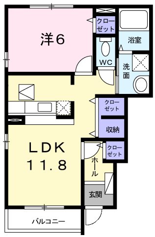 ブルーメ 間取り図