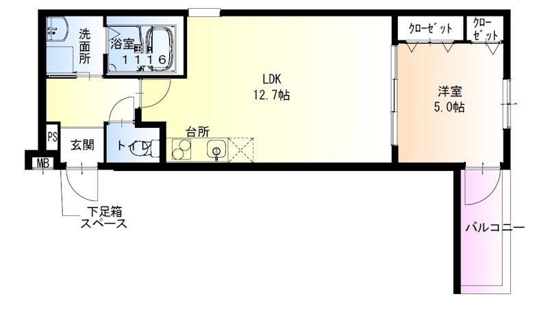 フジパレス堺白鷺 間取り図