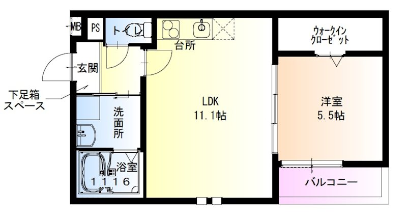 フジパレス堺白鷺 間取り図