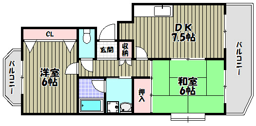 ピアコート弐番館 間取り図
