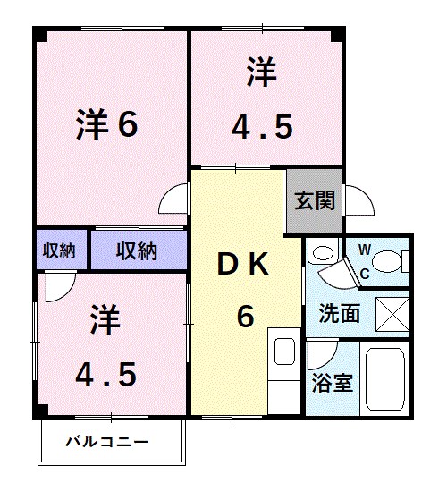 ハイムナカノ 間取り図