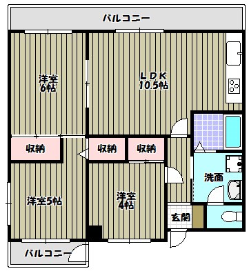 グランピア富田林 間取り図