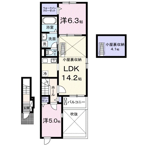 ハイ　ランドⅢ 間取り図