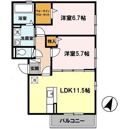 カーサ　サンシビリテ　ドゥーエ　 間取り図