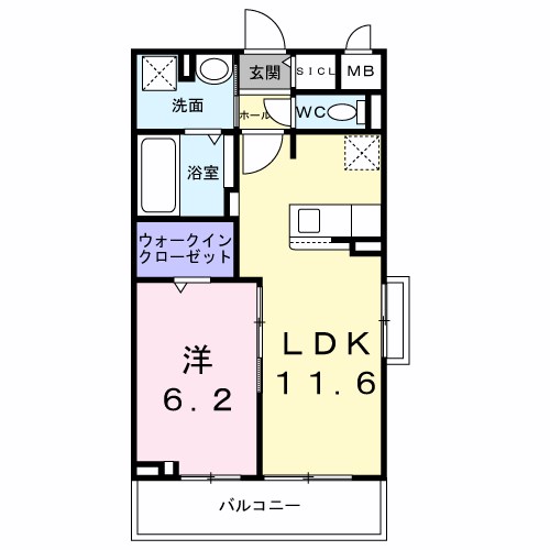 メゾンルミネ若松 間取り図
