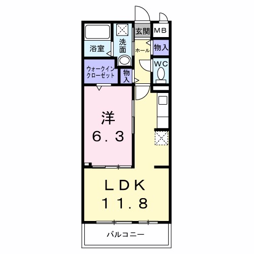 メゾンルミネ若松 間取り図
