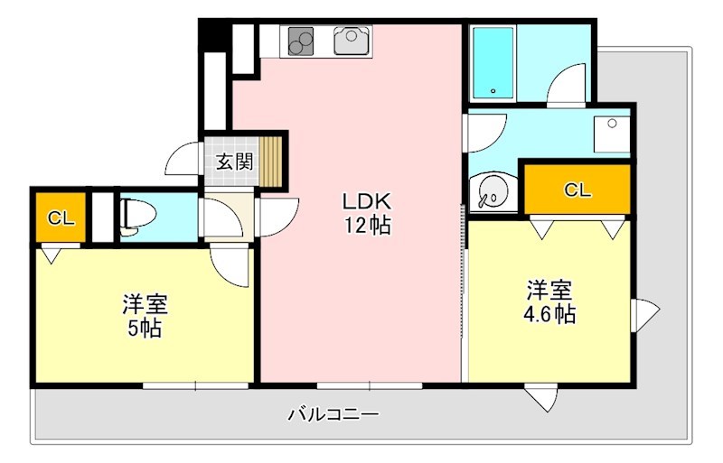 プレステージ12番館 間取り図