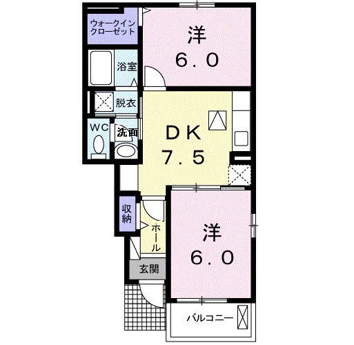 ハーモニーおしお 間取り図