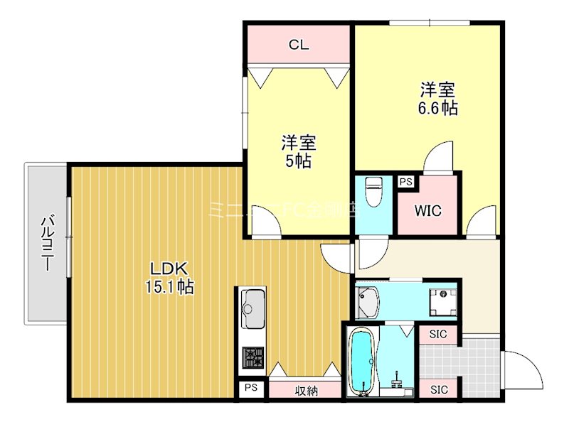 アレーズ(百舌鳥) 間取り図