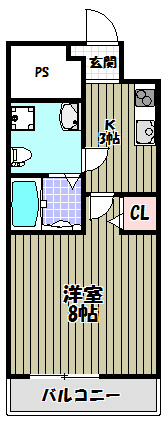 ラシーヌ宿院 間取り図