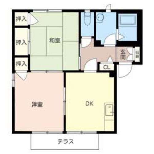 ハイツまつい 間取り図