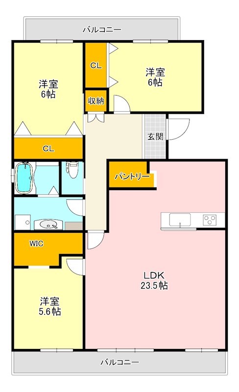 藤沢台第一住宅309棟 間取り図