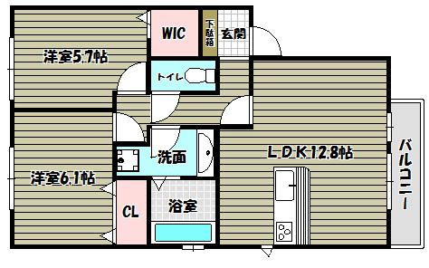 アヴァンセ和泉中央　B棟 間取り図