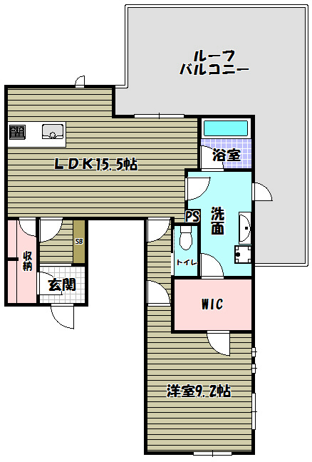 ファイブコートプレミアム中百舌鳥 間取り図