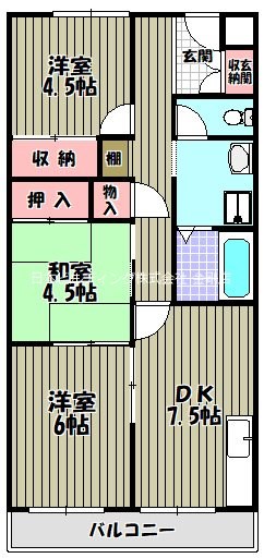 パックス楠 間取り図
