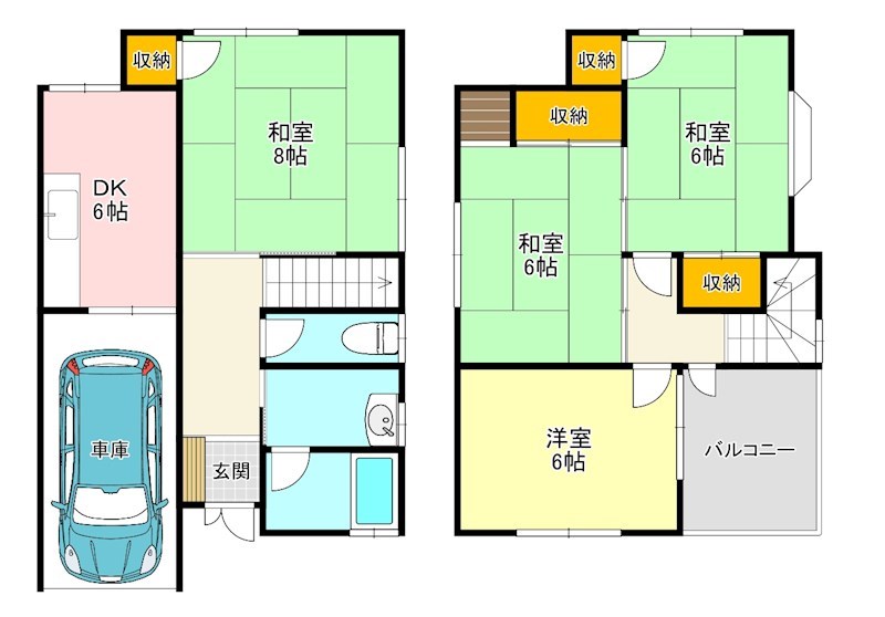 甲田6丁戸建 間取り図