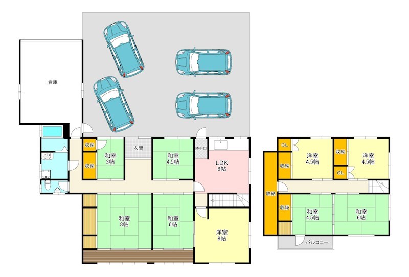 小山田町戸建 間取り図