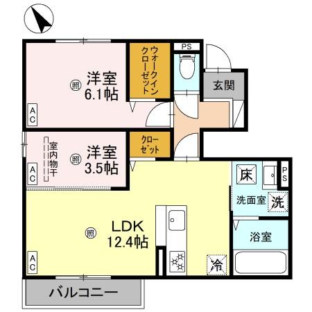 ネオ・ハイツ 間取り図