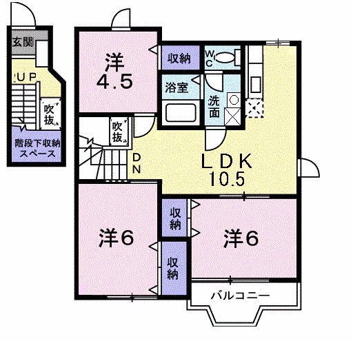 ステッラⅠ 間取り図