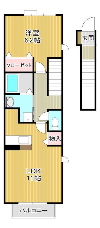 クローヴ唐国 間取り