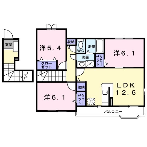 パークハイツ西田Ⅱ 間取り