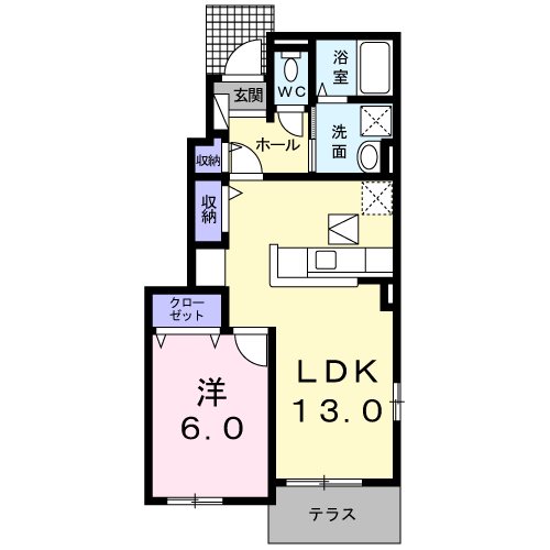 プラシード池田下町 間取り図