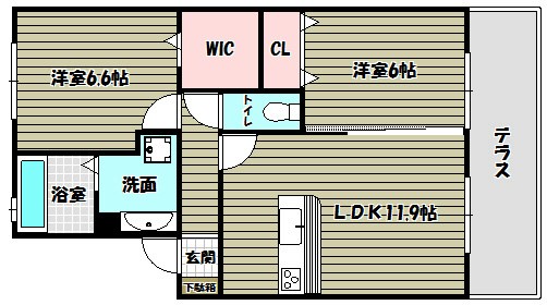 アヴァンセ和泉中央　Ａ棟 間取り図