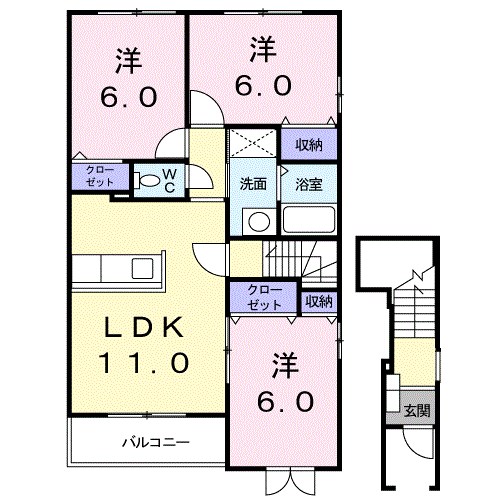フェリーチェ太子 間取り図