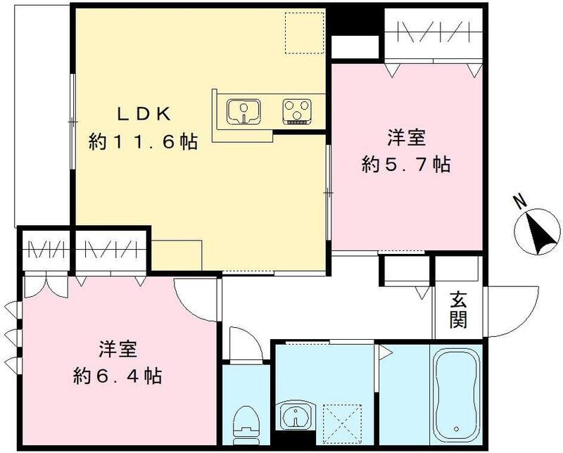 Jardin vert 間取り図
